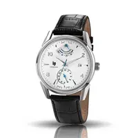 在飛比找PChome24h購物優惠-【lip】Himalaya登峰造極時尚真皮機械腕錶-壓紋黑/