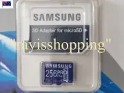 SAMSUNG PRO 256GB BLUE V30 Micro SD TF Card A2 XC MicroSD Adapter Memory Storage