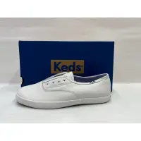 在飛比找蝦皮購物優惠-現貨 keds 白鞋 懶人鞋 免綁鞋帶 皮革 軟皮革 小白鞋