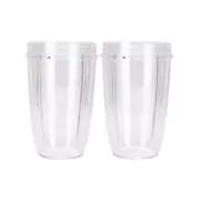 2 X Clear Nutribullet Big Xl Large Tall Cup 32 Oz +Blender Spare Parts