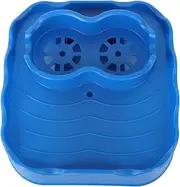 Hot Tub Table Tray with Drain Holes Anti Slip Adjustable Hot Tub Side Table for Swimming Pools SPA Bathtub Side Cup Holder Tray Outdoor Patio (Blue)