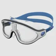 Speedo Adult Biofuse Rift Swimming Mask Bondi Blue/White/Clear, Swimming Goggle