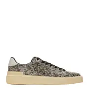 B-Court Flip trainers in monogrammed PB Labyrinth calfskin 39 Nude