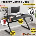 Computer Desk Gaming Study Table Z Shaped Leg Racing Racer Desks Laptop Home