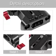 Multipurpose Camera Base Plate with 15mm Rod Clamp Replacement Baseplate