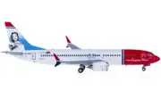 1:400 GeminiJets Norwegian BOEING 737 MAX 8 Passenger Airplane Diecast Model