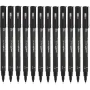 Uni-Ball 200 Pin Fineliner Pen Thin Black (0.1mm) [Box 12]