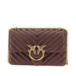 [PINKO] PINKO Chevron leather Mini Love One bag Woman One Size One Size Brown