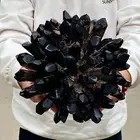 10.14LB Black Ghost Phantom Crystal Cluster Flower Raw Crystal Heal Quartz