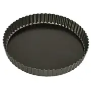 NEW Bakemaster Loose Base Round Flan/Quiche Pan 25cm