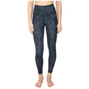 91 Degree Feather Palm Tree Ankle Legging Black