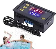 Digital Temperature Controller – LED Display Thermostat, Temperature Control Module | Relay Sensor Temp Meter, Digital Control Board for Home, Aquarium, Incubator, Commercial Use