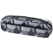 Liht Lab Twin Zip Multi Compartment Pencil Case Grey Camo