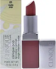 Clinique Clinique Clinique Pop Lip Colour + Primer - # 01 Nude Pop for Women 0.13 oz Lipstick, 3.9 g