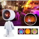 360 Degree Rotation Sunset Lamp Astronaut Atmosphere Light LED Projector Lamp