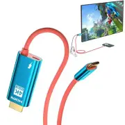 USB C to HDMI Cable for Switch/OLED, Portable Switch Dock 4K HDMI TV Adapter ...