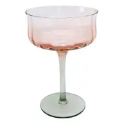 2pc Urban Tulip Cocktail Glass Pink Green 15cm Sml Kitchen Decor Drinkware
