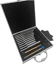 Aswalling 10 PCS Tuning Fork Set, Tuning Forks for Healing Chakra Sound Therapy Keep Body Silver