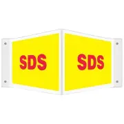 Accuform SDS 3D Projection Sign,8x18 In PSP768 Accuform PSP768 846642045951