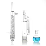 1000Ml Soxhlet Extractor Kit Soxhlet Extraction Apparatus Lab Condenser Flat