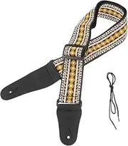 Vaguelly 1pc Guitar Strap Shoulder Strap Chic Guitar Belt Adjustable Guitar Belt Classical Guitar Belt Guitar Accesories Folk Guitar Belt Gitarre Instrument Strap Pad Cotton Printing