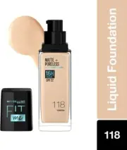 MAYBELLINE NEW YORK Fit Me Matte+Poreless Liquid Foundation (With Pump & SPF 22)