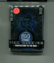 NEO SLEEVE 50 COUNT BLACK UV PROTECTION YUGI OH CARD PACK