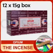 12 X 15g FRESH SATYA SAI BABA - OPIUM INCENSE STICKS NAG CHAMPA