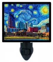 Vincent Van Gogh Decorative Photo Night Light, Nashville Starry Night