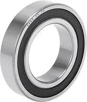 X AUTOHAUX 6008VV Deep Groove Ball Bearings P0 40x68x15mm Lubricated Bearings Double Rubber Seal Black Silver Tone Scooter Skateboard Wheel