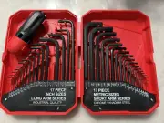 35 Piece Hex Key Set with Red Storage Case Allen Wrench Set NEW