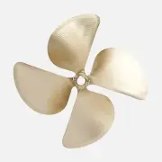 Acme 13 x 12.5 231 4 Blade Inboard Propeller Left Hand Nibral Cupped 1 1/8"