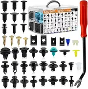 1301PCS Car U Clips with Screw Assortment Kit Automotive Plastic Fasteners Push Pins Assortment with Remover Car Bumper Fender Clips Kit for Honda Ford Toyota GM Chrysler BMW Benz Nissan Subaru