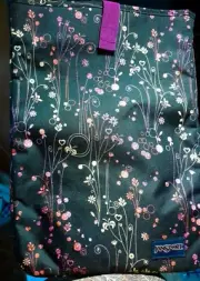 JanSport 15" Laptop Notebook Chromebook Tablet Sleeve Carrying Case floral print