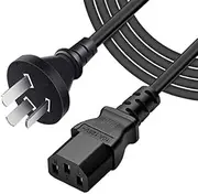 ArtiConnex|™ IEC 320 C13 Computer Power Cord with Blade-Type receptacles and 3-Prong Australia Plug, 18 AWG Power Extension Cable for PCs, Monitors, Power adapters and More (2-Meter / 6.6ft)