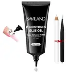 SAVILAND Rhinestone Glue for Nails Super Strong: 30 g Nail Gems and Nail...