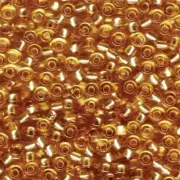 Silver-Lined Light Gold Miyuki Seed Beads 6/0 (6-9002-TB)
