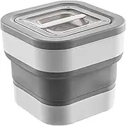 Rice Bin, Rice Storage Containers Collapsible 5 to 12.5KG Bin with Clear Airtight Lid Sealed for, Flour, Sugar & Pet food