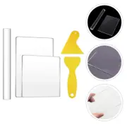 Polymer Clay Roller Acrylic Sheets Pottery Kit Clay Shaping Tools Clay Scrapers
