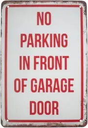 TG,LLC Treasure Gurus Notice No Parking Do Not Park in 8x12 inches, White