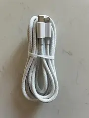 USB Type-C to 8-pin Connector Cable Compatible with Apple Devices, 2 Metre, Nylon Braided, Purple, Grey, Blue (Grey)