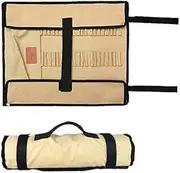 CAMPINGMOON Cotton Canvas Tent Stakes Case Storage Bag Max 13.78’’/35cm in Length Beige Color B135