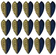 5 New Sets Harrows Vortex Dart Flights - Ships w/ Tracking - Blue & Gold