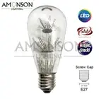 Amonson Lighting NEW 2W LED Firework Bulb E27 Screw Globe 240V ST64