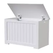 SUPER DEAL Storage Chest 30 inches Chest Box Organizer with 2 Safety Hinges W...