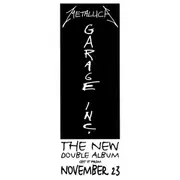 Metallica - Garage Inc. Daybill Poster Unframed