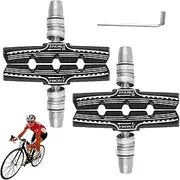 Brake Pads for Bike - Brake Pads Front and Rear Bike,Low Noise Cycle Accessories for Mountain Biking and Road Commuting