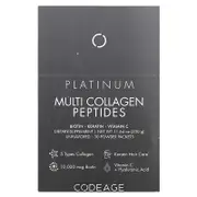 Codeage, Multi Collagen Peptides, Platinum, Unflavored, 30 Packets, 0.38 oz (11 g) Each