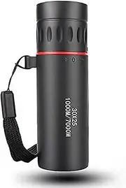 Monocular Telescope 30x25 Dual Focus Zoom Day/Night Waterproof High Power Outdoor Telescope for Adults Black