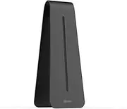 Headset Stand Headset Holder New Metal Texture Headphone Stand Practical Earphone Holder Headset Show Shelf Aluminum Desktop Stand Hanger Desktop Headset Holder (Color : Black)